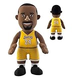 NBA Los Angeles Lakers Kobe Bryant Player Plush Doll, 6.5-Inch x 3.5-Inch x 10-Inch, Yellow