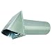 Deflecto Dryer, Wide Mouth Galvanized Vent Hood, 4", Silver (GVH4NR), GRAY primary