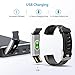 Smart Watch Fitness Tracker, Fitness Watch,Heart Rate Monitor, Waterproof Smart Fitness Band with Step Counter, Calorie Counter, Pedometer Watch for Kids Women and Men (Black)
