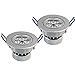 Lemonbest® Dimmable 110V 5W LED Ceiling Light Downlight, Warm White Spotlight Lamp Recessed Lighting Fixture, Halogen Bulb Replacement (2pcs)