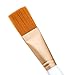 Facial Mask Brush Makeup Brushes Cosmetic Tools with Clear Plastic Handle, 5 Pack (Gold with Yellow Brush)