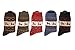 Velice Women's 5 Pairs Wool Socks Warm Thickened Crew-cut Dress Casual (Elk) one size