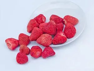Nature's All Foods Organic Freeze-Dried Strawberries | Non-GMO & Vegan | 100g (Pack of 1)
