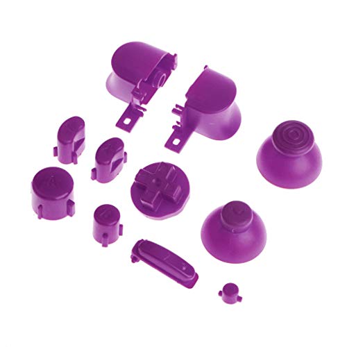 ABXYZ Buttons +Thumbstick D-pad Triggers Full Buttons Mod Set for NGC Gamecube Controller Purple Color