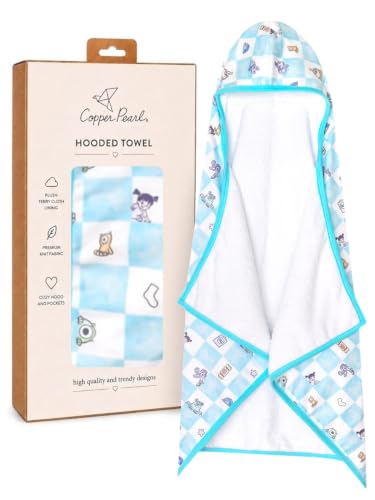 Copper Pearl Kids Hooded Towel Monsters Inc Monsters Medley