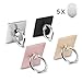 Cell Phone Finger Holder, Amoner 4 Pack 360° Rotation Smartphone Ring Grip Stand Car Mounts for Iphone, Ipad, Samsung, other Smartphones and Tablets