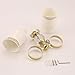 OWOFAN Tumbler Toothbrush Holder with Double Ceramics Cups Wall Mouned Bathroom Shelf Crystal Deco Brass Gold HK-32K