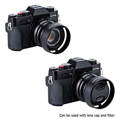 JJC Dedicated Metal Lens Hood Shade for Fuji Fujifilm Fujinon XF 35mm F2 R WR Lens,Fujinon XF