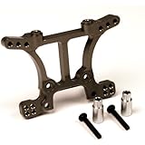 Atomik RC Alloy Front Shock Tower, Grey fits The Traxxas 1/10 Slash 4X4 and Other Traxxas Models - Replaces Traxxas Part 6839