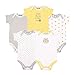 Luvable Friends Neutral 5 Pack Bodysuits, 9-12 Months