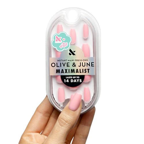 Olive & June Maximalist Instant Mani Press-On Nails (Glue) | 42 Fake Nails, 21…