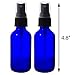 Cobalt Blue Glass 15 Piece Starter Set Kit - Includes 1 -16 oz Trigger Sprayer Bottle, 1 -8 oz Trigger Spray Bottle, 1 -8 oz Lotion Pump Bottle, 2 -4 oz Fine Mist Spray Bottles, 2 -2 oz Fine Mist Spray Bottles, 1 -2 oz Treatment Pump Bottle, 1 -2 oz Dropper Bottle, and 6 -10 ml Roll On Bottles + Labels