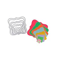 SANGNI DIY Decor Metal Frame Cutting Dies Stencil for Handmade Scrapbook Photo Embossing Paper Cards Decor Craft,Cuts Mould Template for Child Boy Girl Handwork in Family School (red)