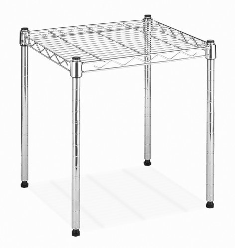 Whitmor Supreme Stacking Shelf and Organizer - Adjustable - Chrome - //coolthings.us