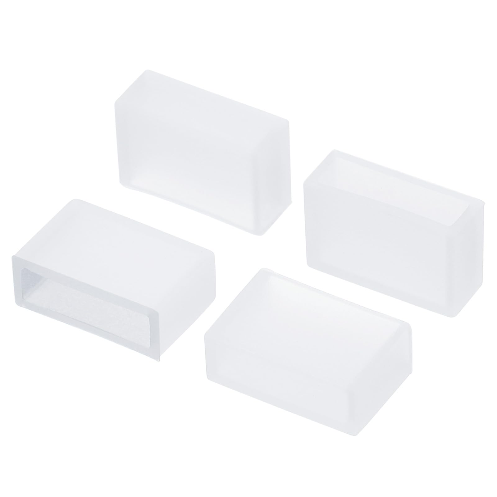 PATIKIL Silicone End Cap Plug Cover, 120 Pack IP67 Waterproof Fit 3528/2835/3014 12mm Wide LED Tube Strip, Clear
