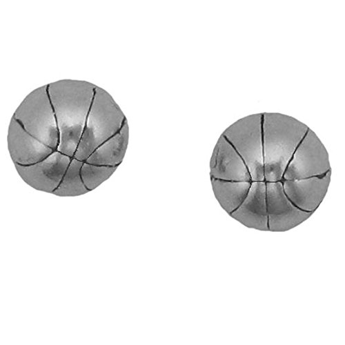 925Pro Encantos Pendientes de plata de ley Baloncesto pendiente ...