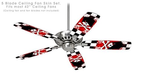 Emo Skull 5 Ceiling Fan Skin Kit Fits Most 42 Inch Fans Fan And