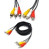 Padarsey 10ft 3RCA Male to Female Audio Composite Extension Video Cable DVD
