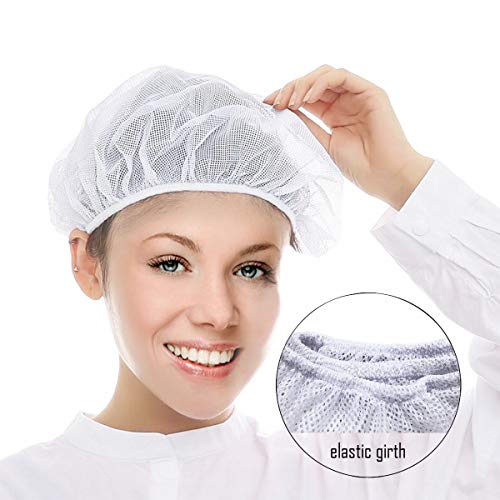 Adjustable Chef Cap Elastic Cooking Hat Food Service Hair Nets Mesh Kitchen Net Reusable Restaurant Bouffant