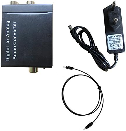 HDMI 1.4 Digital to Analog Audio Converter Coaxial + Power Supply with Plug and Spdif cable