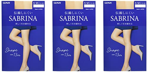 [グンゼ] ストッキング サブリナ 〈3足組〉 シェイプ 美しく引き締める 伝線しにくい SB520 レディース ライトベージュ M-L