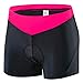Cycling Underwear Shorts 3D Padded Gel Women's Bike Bicycle Undershorts Lightweight Breathable Quick Dry