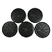 HYCC 5 Pack 2-3/8 Inch Flexible Desk Grommet,Organize Wires and Cables on Office Equipment, Computer Components, Entertainment Systems Effectively - Color: Black