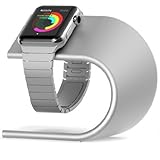Apple Watch Stand, Camkey Iwatch Charging Stand Aluminum Charging Dock (Silver)