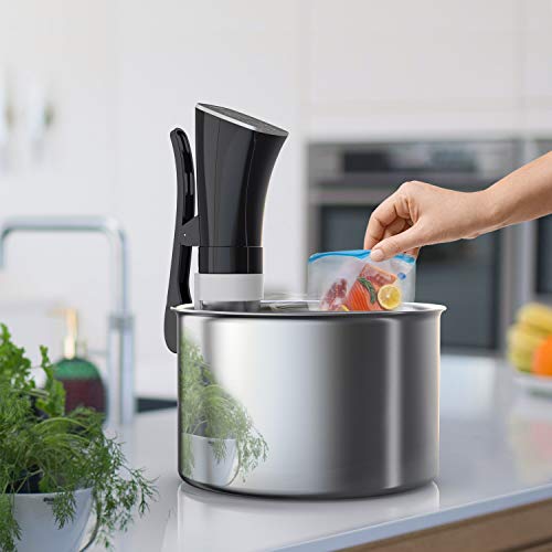 CISNO Sous Vide Cooker, 1000W Thermal Immersion Cooking Circulator, Accurate Temperature Control, 99 Hours Timer, Led Display, Cook Like A Pro Chef, Free Seal Bags & Hand Pump