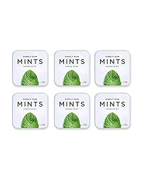 Natural Breath Mints by Simply Gum - 6 latas (270 piezas)