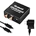 DAC Converter,Ozvavzk Digital to Analog 192kHz Converter with Optical SPDIF Toslink Coaxial to L/R 3.5mm Stereo Audio Adapter with Optical Cable for Xbox HDTV PS4 Home Cinema Systems primary