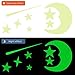 Unomor Glow in Dark Stars and Moon, Glowing Stars for Ceiling and Wall Decals, for Kids Bedding Room or Party Birthday – 216 pcs