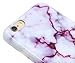 A-Focus Case for iPhone 6s Case, iPhone 6 Purple Marble Case, IMD Design Blood Stone Pattern Texture Soft Flexible TPU Slim Cover Case for iPhone 6 iPhone 6s 4.7 inch Glossy Purple