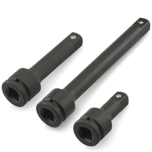 Neiko 00236A 3/4” Drive Impact Extension Bar, Cr-Mo Steel | 3-Piece Set | 4”, 6”, 10”