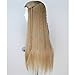 Angelaicos Unisex Braids Prestyled Straight Halloween Costume Cosplay Party Full Wigs Long Blonde