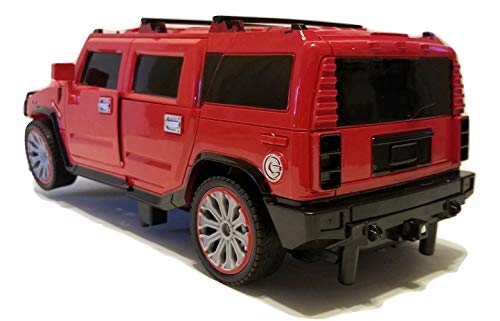 Remote Control Car Transforming Hero Classic Disguise Action Figure Robot Toy with One Button Transformation (Red)