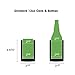 Homitt Stainless Steel Beer Coozies Beverage Can Insulator Double Walled Vacuum Insulated Can Cooler for Standard 12 OZ Cans and Bottles