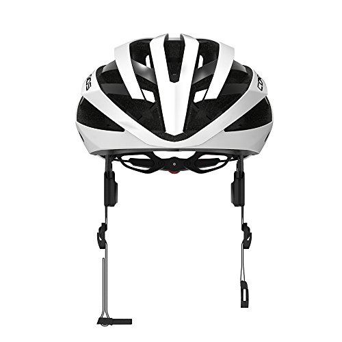 Coros Omni Smart Cycling Helmet w/Bone Conduction Audio, LED Tail Lights, SOS Alert Removable Visor | Adjustable Sizing | Connects via Bluetooth Music, Calls Navigation