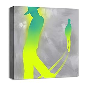 Canvas Wall Art Abstract Painting Artwork for Home Prints Framed - 12x12 inches