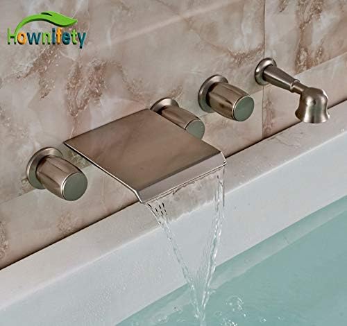 U-Enjoy Araña Baño 5Pcs Monte Mezclador Moderno Cepillado De