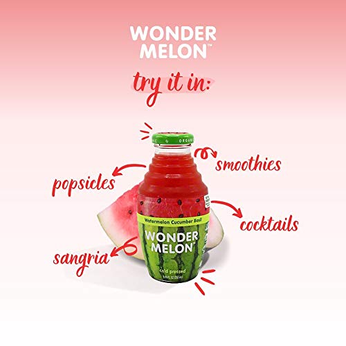 Wonder Melon Organic Watermelon Juice, Cold Pressed, (Variety 6 Pack) 3