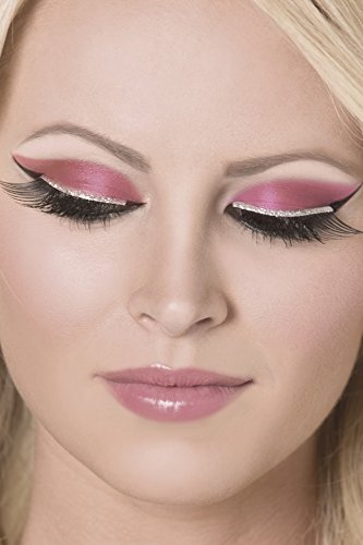 Fever Women's Eyelashes with Glitter Contains Glue In Display Box