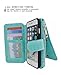 iPhone 8 Wallet case, iPhone 7 Leather Case,Hynice Detachable Magnetic Flip Purse with Kickstand Strap 14 Card Slot Holder Slim Protective Shell Cover for Apple iPhone8/iPhone7 4.7 (14Card-Blue)