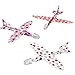 Fun Express Mini Heart Print Gliders - Perfect Valentine's Day Party Favor Toys for Kids, Classroom Rewards, and Fun Activities - Bulk Set of 48