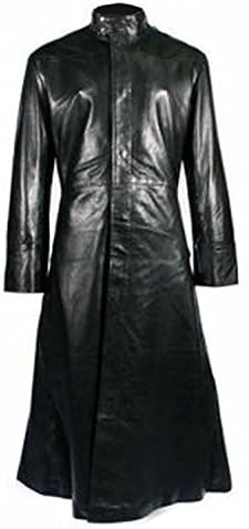 Matrix Coat - Black Leather Trench Jacket ►BEST SELLER◄ (X-Small)