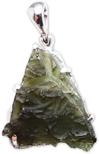 Moldavite Pendant Necklace by Stones Desire