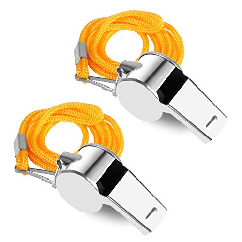 OBKJJ Coach Whistle,35Pack Football Referee Whistle with Lanyard for Emergency Sports Training Referee
