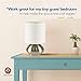 Touch Lamp Set by Light Accents - Touch On Lamp - Small Bedroom Lamps for Bedside Table Nightstand with Fabric Shades and 3-Stage Touch Dimmer Switch Brushed Nickel Finish (2-Pack)