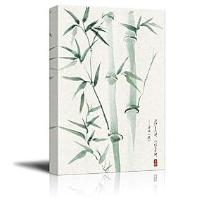 Chinese Ink Painting Style Green Bamboos