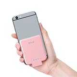 oisle Portable Charger Mini Power Bank PowerCore 2200mAh Wireless External Backup Battery Pack High-Speed Ultra Thin Charging Compatible with iPhone 5(s)/6(s)/7/8/X- Pink